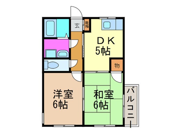 コンフォ－ル服部の物件間取画像